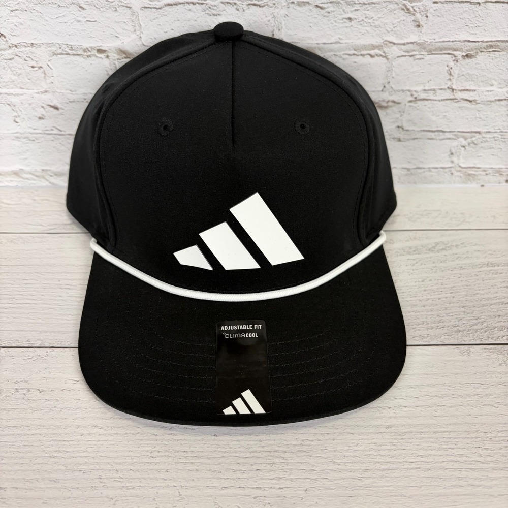 NEW Adidas Men's Midrange Rope Ripstop Snapback Cap Hat Golf Black White 5159045